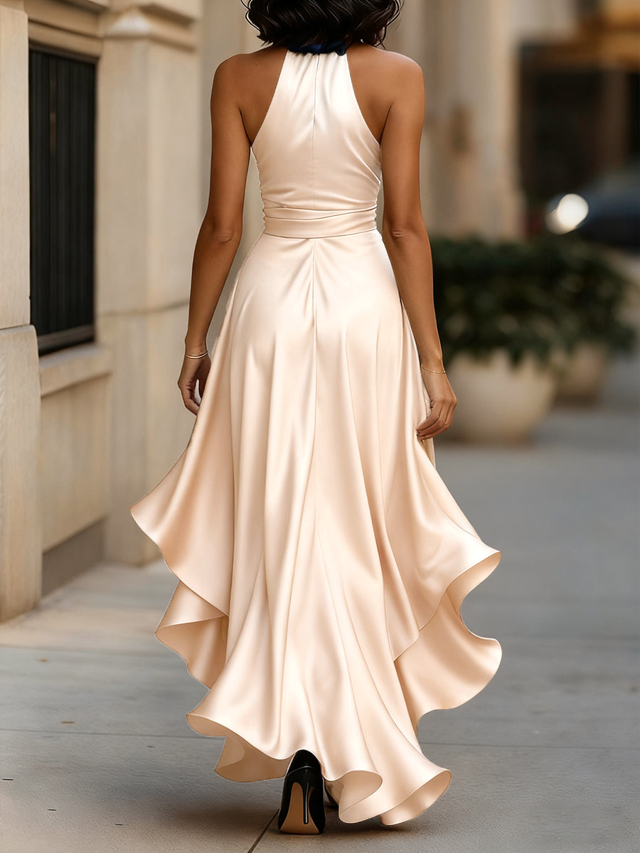 Trendé™ | Valeria Elegantes Satin-Abendkleid