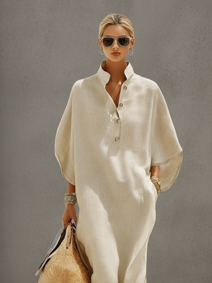 Trendé™ | Liv Leinenmix-Kleid mit Resort-Look
