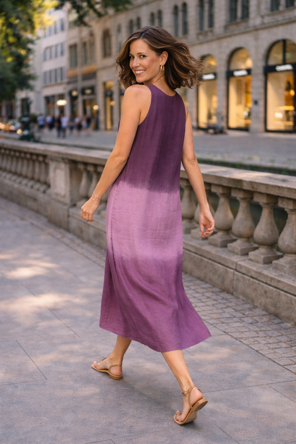 Trendé™ | Sophie Bedrucktes Kleid mit fliessendem Schnitt
