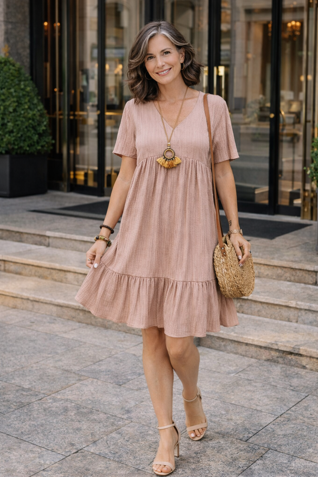 Trendé™ | Carina A-Linien-Kleid mit weichem Fall