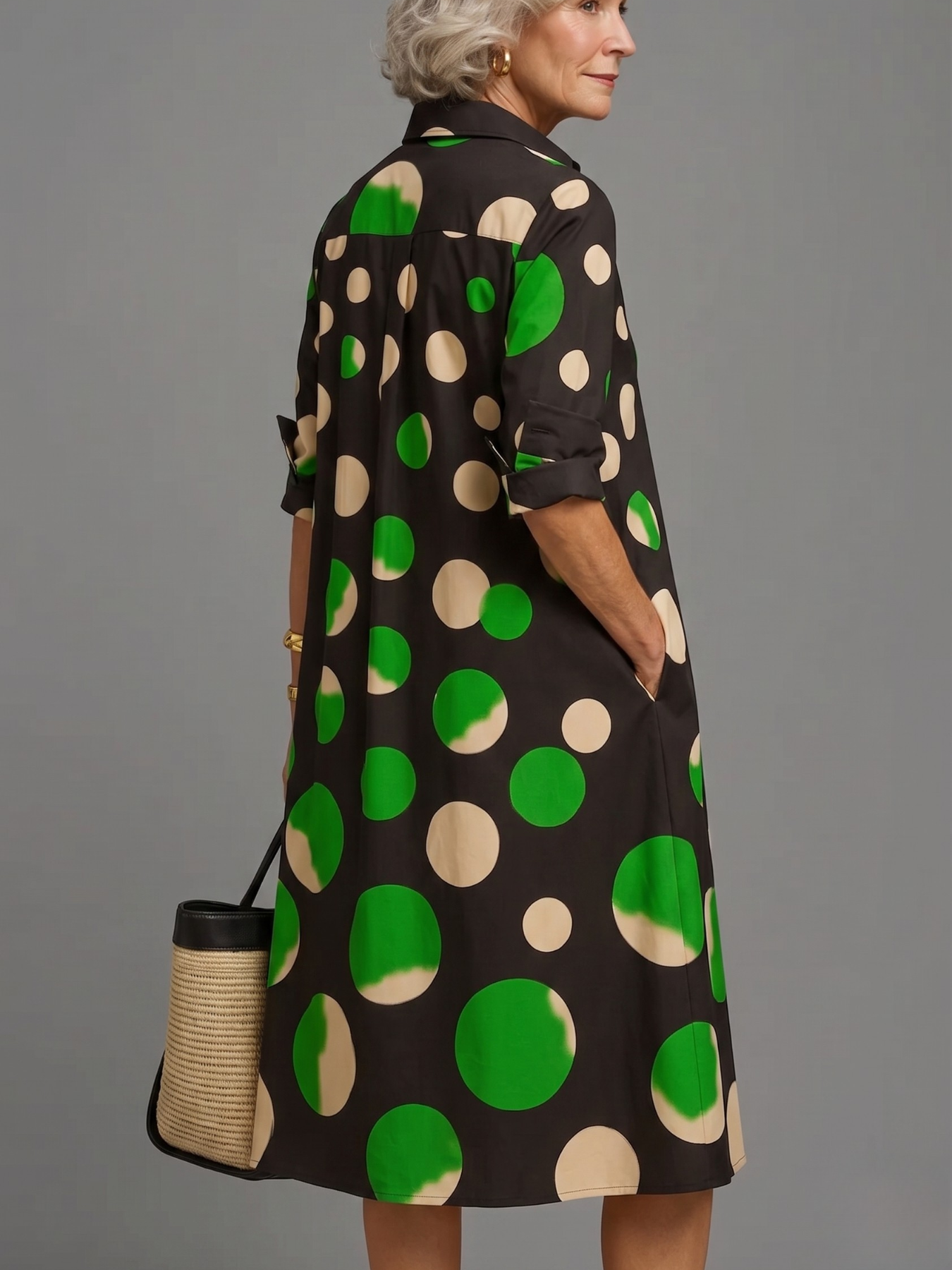 Trendé™ | Naomi Gepflegtes stilvolles Midi-Kleid