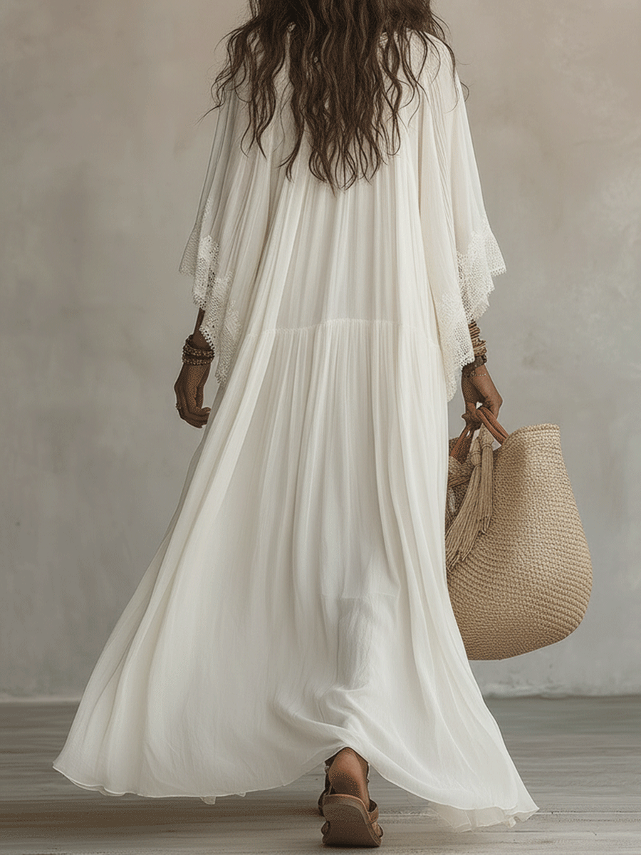 Trendé™ | Elara Luftiges Boho-Maxikleid