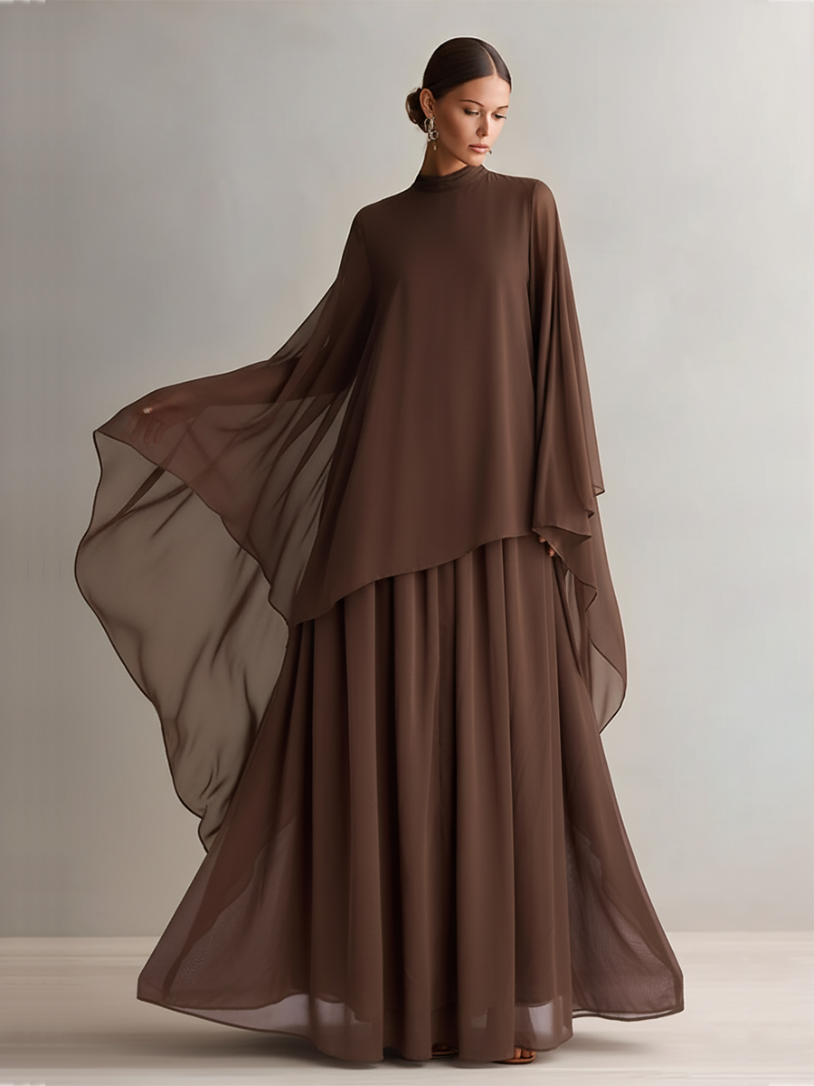 Trendé™ | Joelle Elegantes Chiffon-Maxikleid