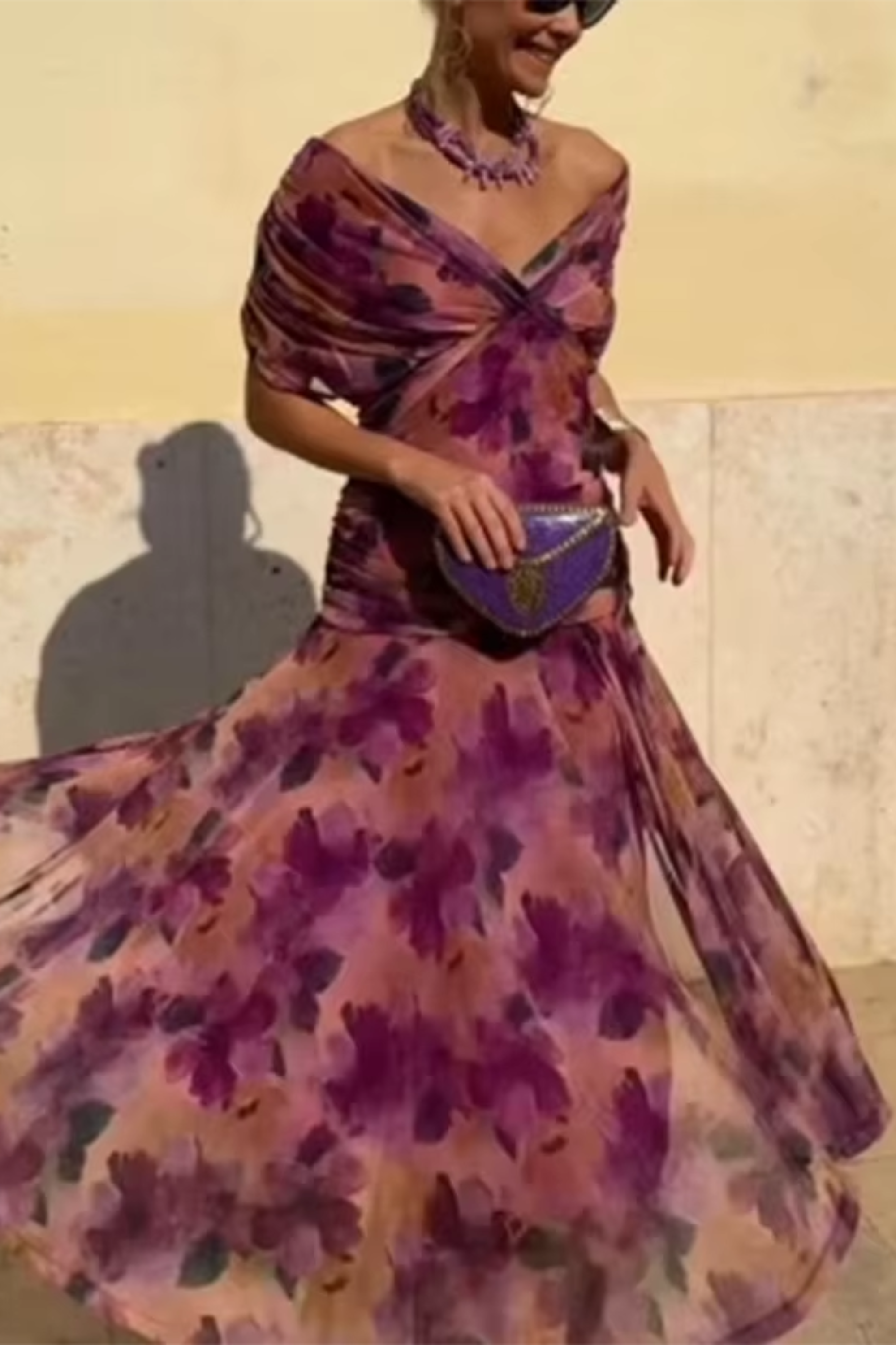 Trendé™ | Hendrika Fliessendes Abendkleid mit femininer Silhouette