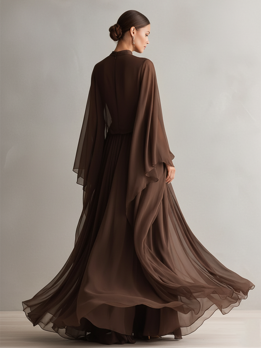 Trendé™ | Joelle Elegantes Chiffon-Maxikleid