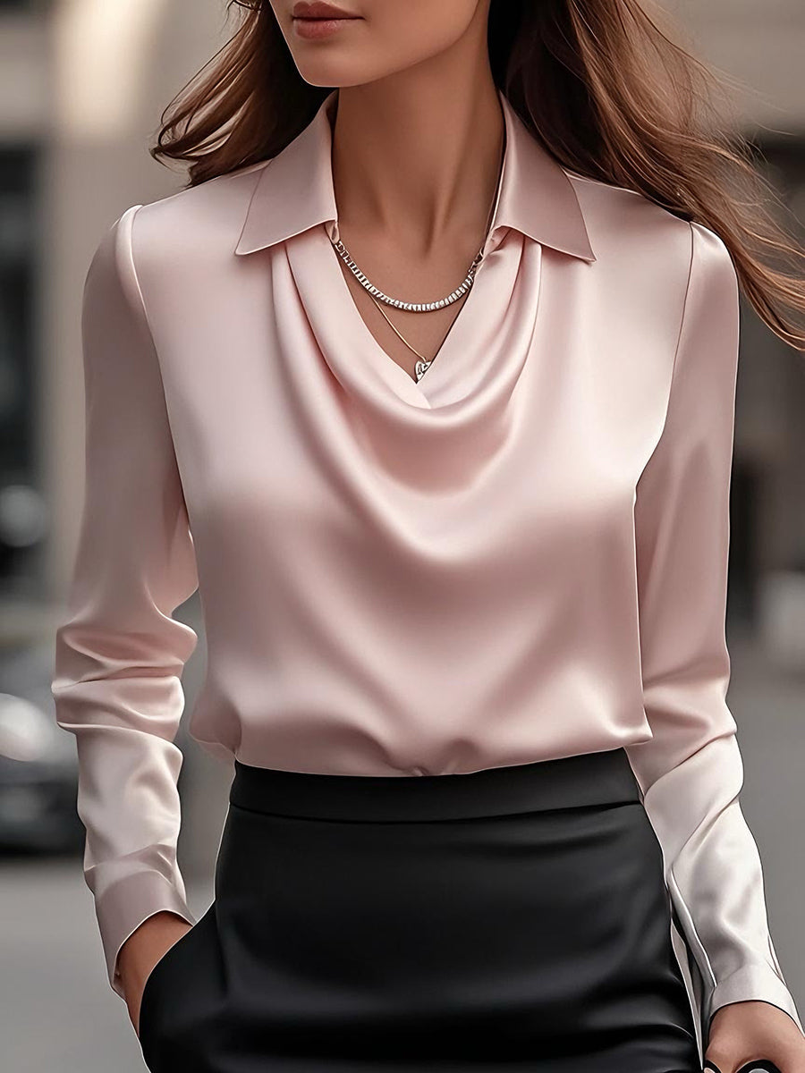 Trendé™ | Vivienne Elegante Satinbluse