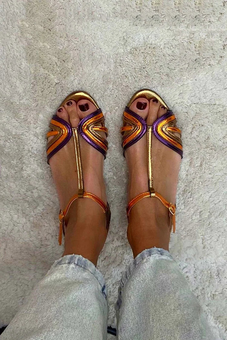 Viviana | Sandalen in Mittelmeerfarben