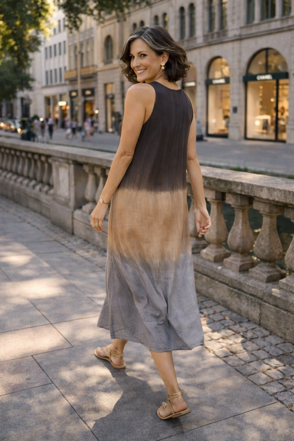 Trendé™ | Sophie Bedrucktes Kleid mit fliessendem Schnitt