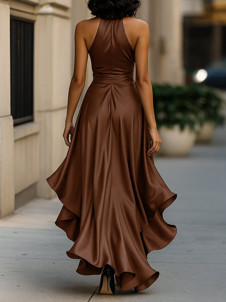 Trendé™ | Valeria Elegantes Satin-Abendkleid
