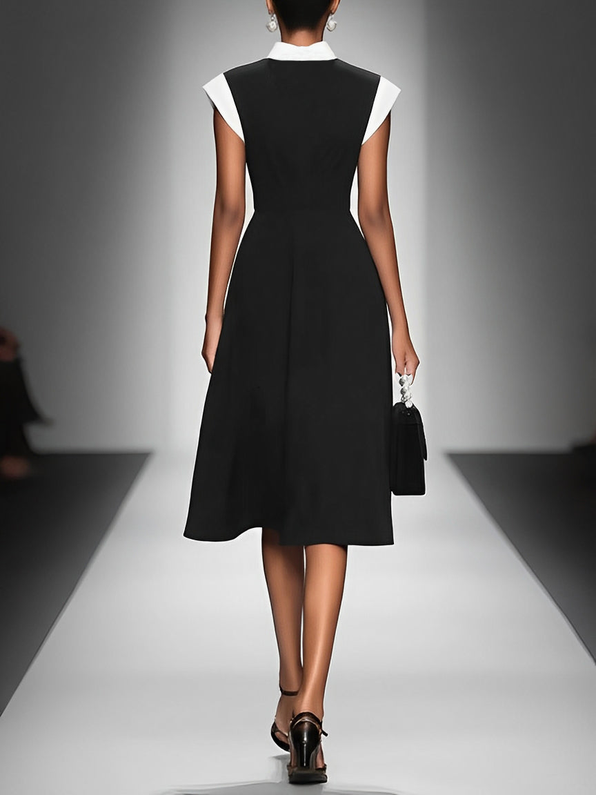 Trendé™ | Noemi Midikleid mit Karree-Ausschnitt und betonter Taille