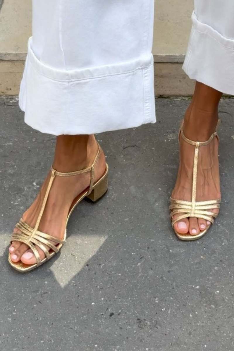 Allegra | Goldene Sandalen – Eleganz für jeden Tag