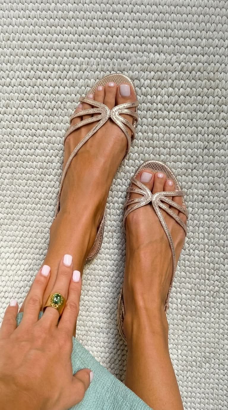 Genf | Goldene Sandalen – Sommerliche Eleganz