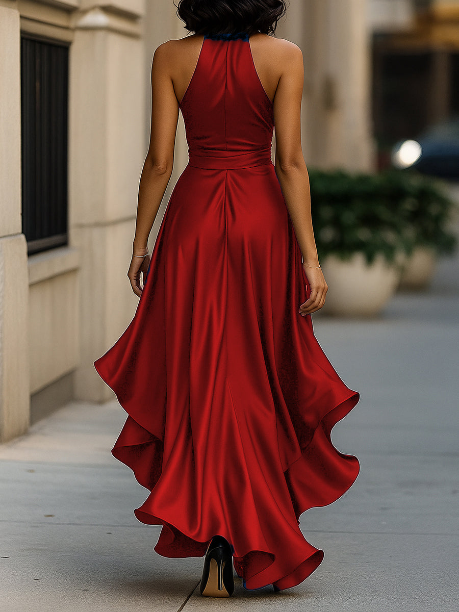 Trendé™ | Valeria Elegantes Satin-Abendkleid