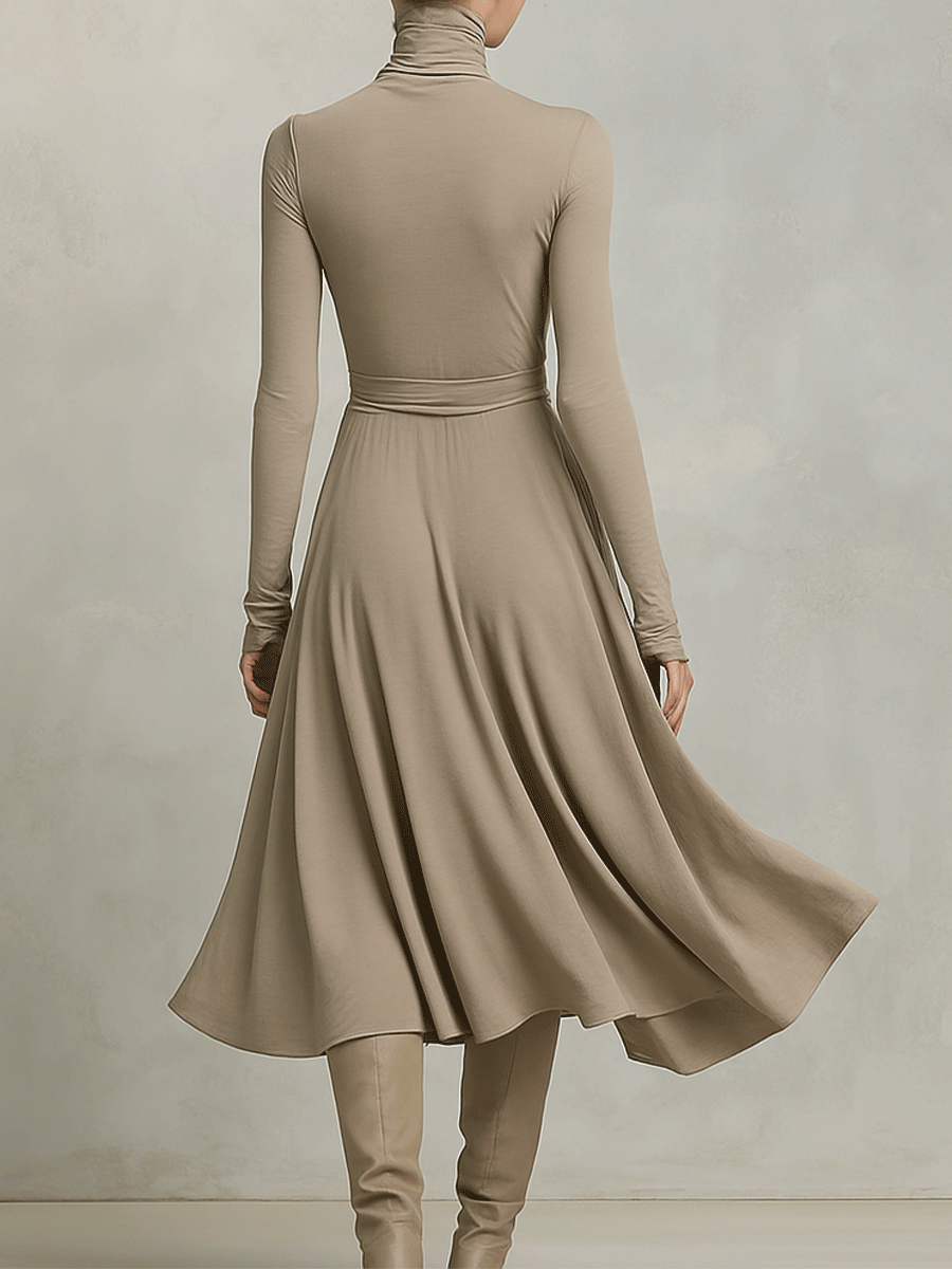 Trendé™ | Alea Strick-Maxikleid mit langen Ärmeln