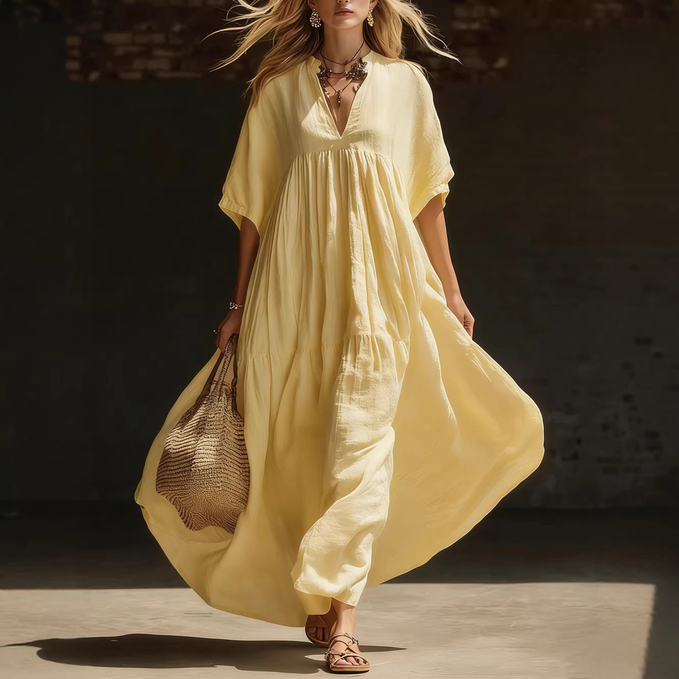 Trendé™ | Alma Luftiges Maxikleid