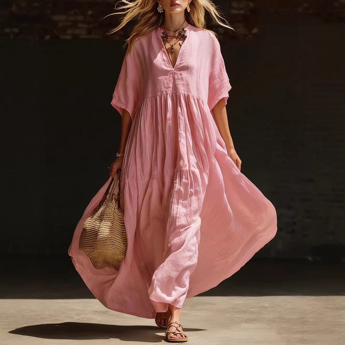 Trendé™ | Alma Luftiges Maxikleid