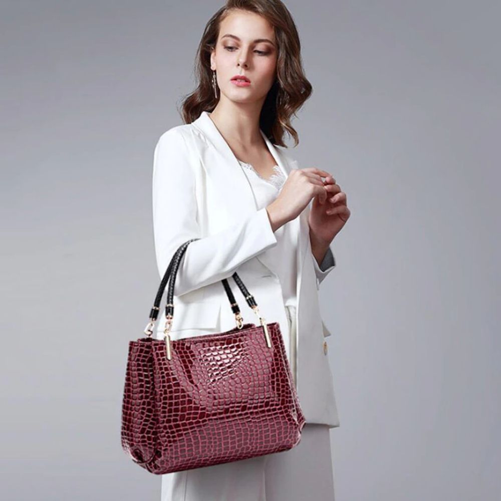 Trendé™ | Valentina54114 Ledertasche mit zeitloser Eleganz