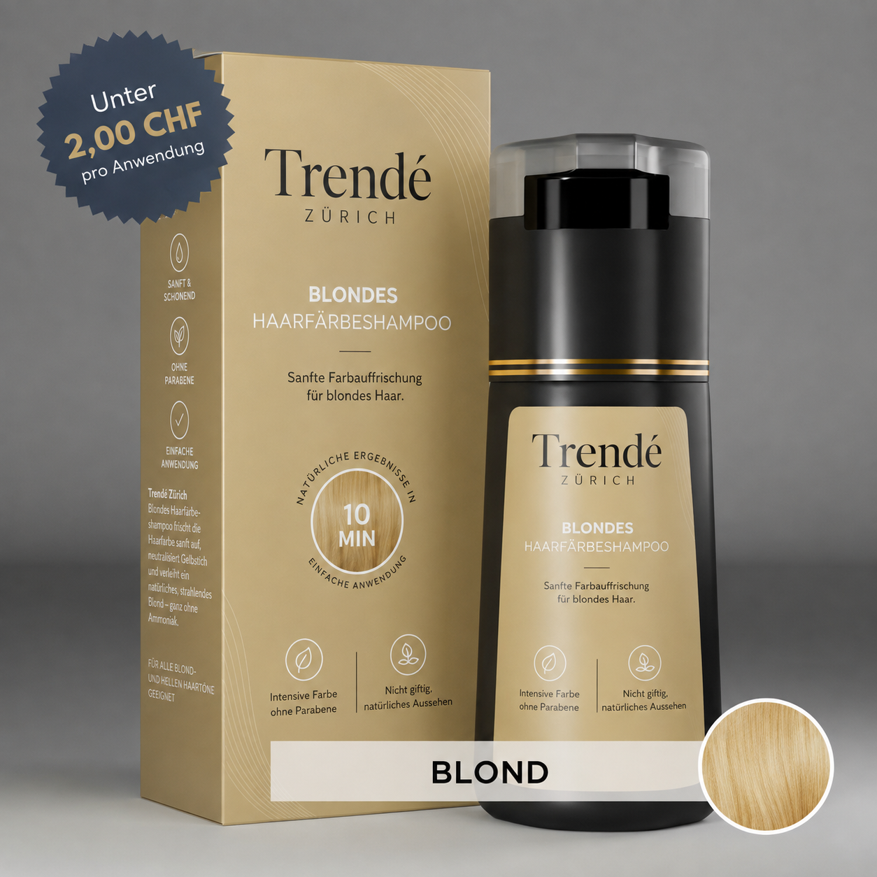 Trendé™ | Sofort-Farbshampoo für graue Haare