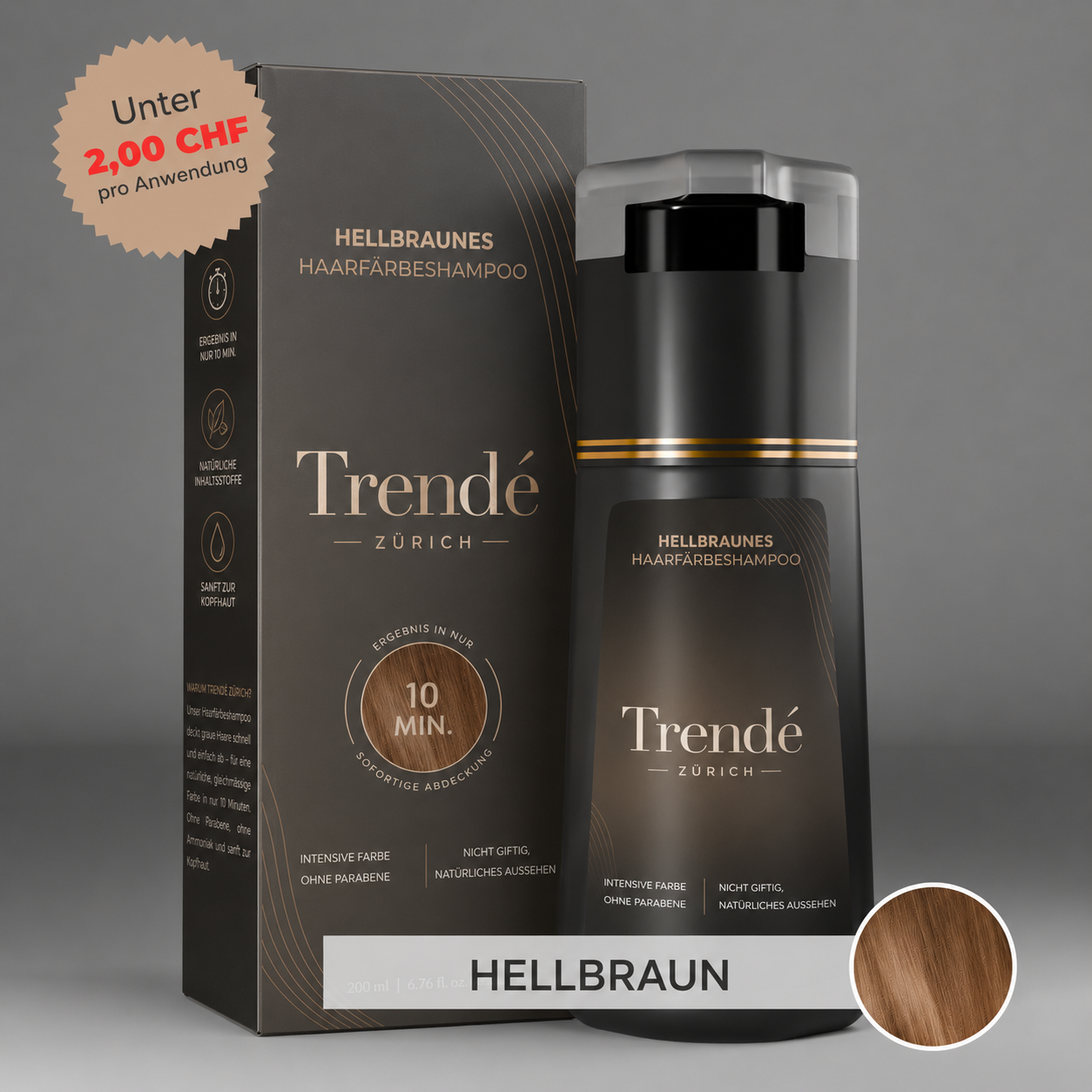 Trendé™ | Sofort-Farbshampoo für graue Haare