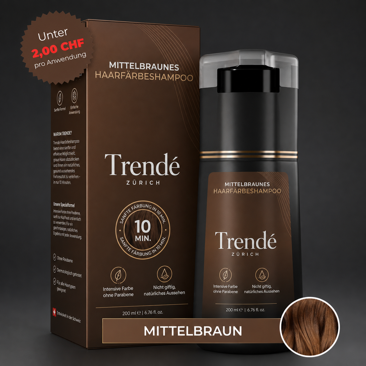 Trendé™ | Sofort-Farbshampoo für graue Haare