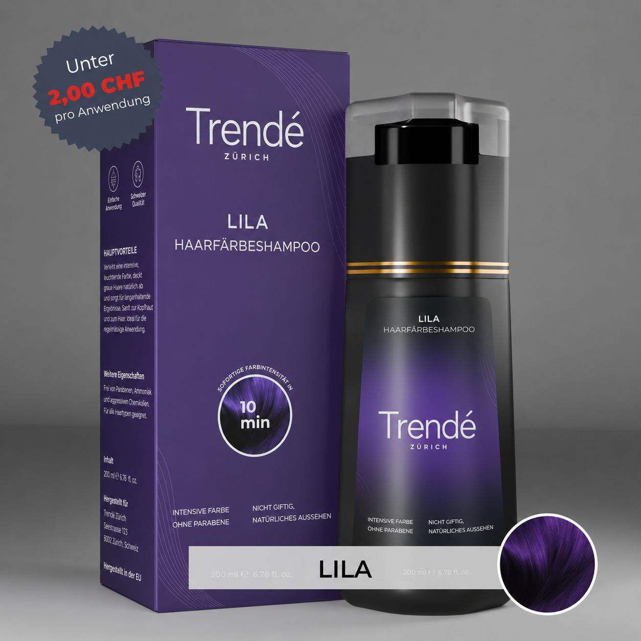 Trendé™ | Sofort-Farbshampoo für graue Haare