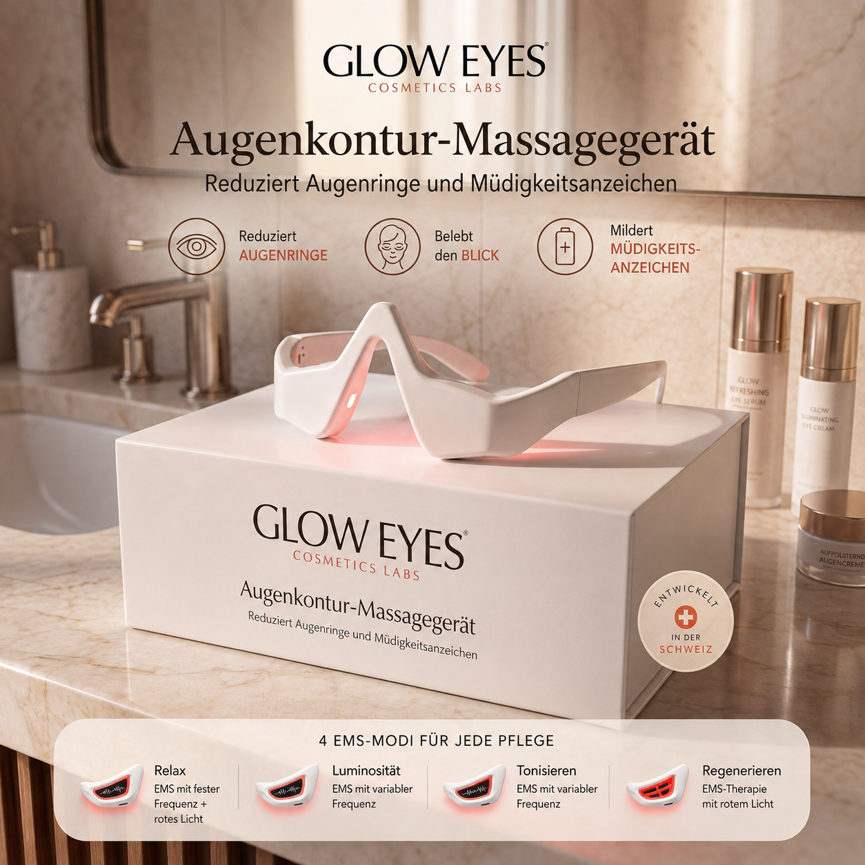 Trendé™ | GlowEyes Augenmassagegerät mit Rotlicht