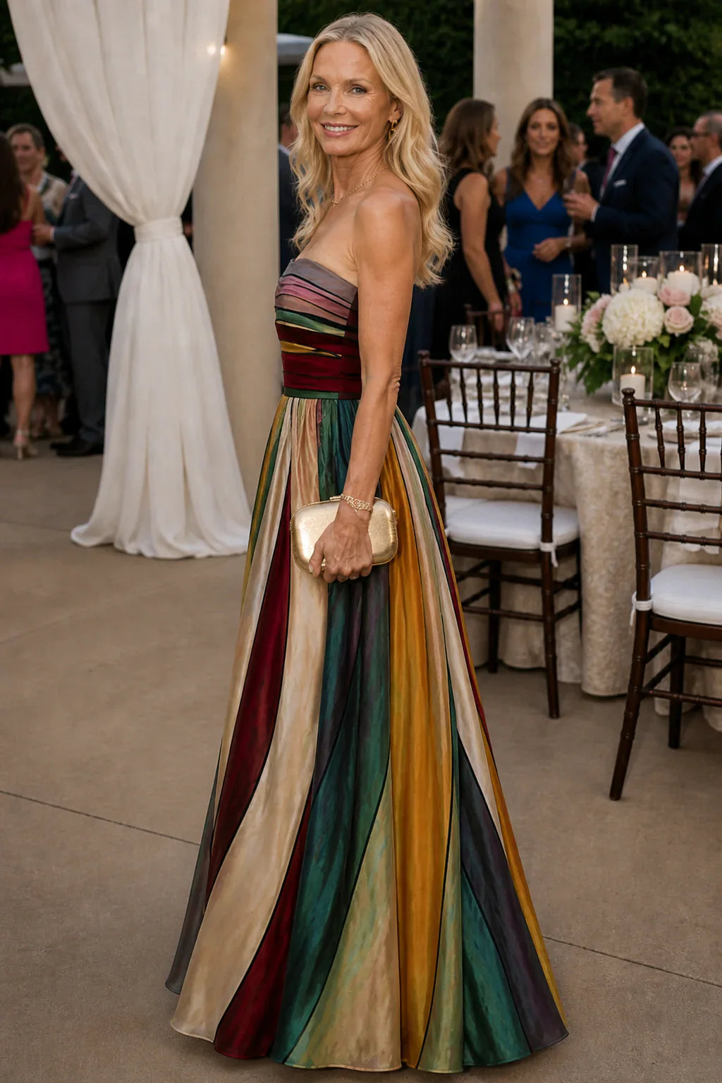 Ladina - Müheloses trägerloses A-Linien-Kleid