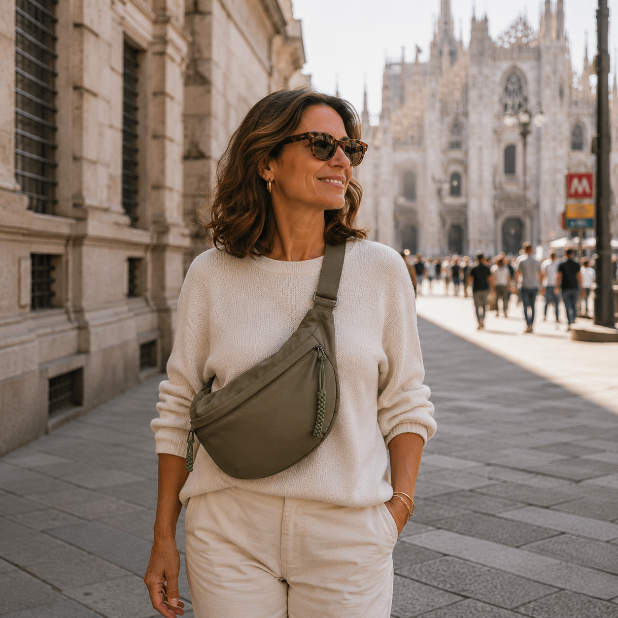 Trendé™ | Olivia Olivgrüne Umhängetasche