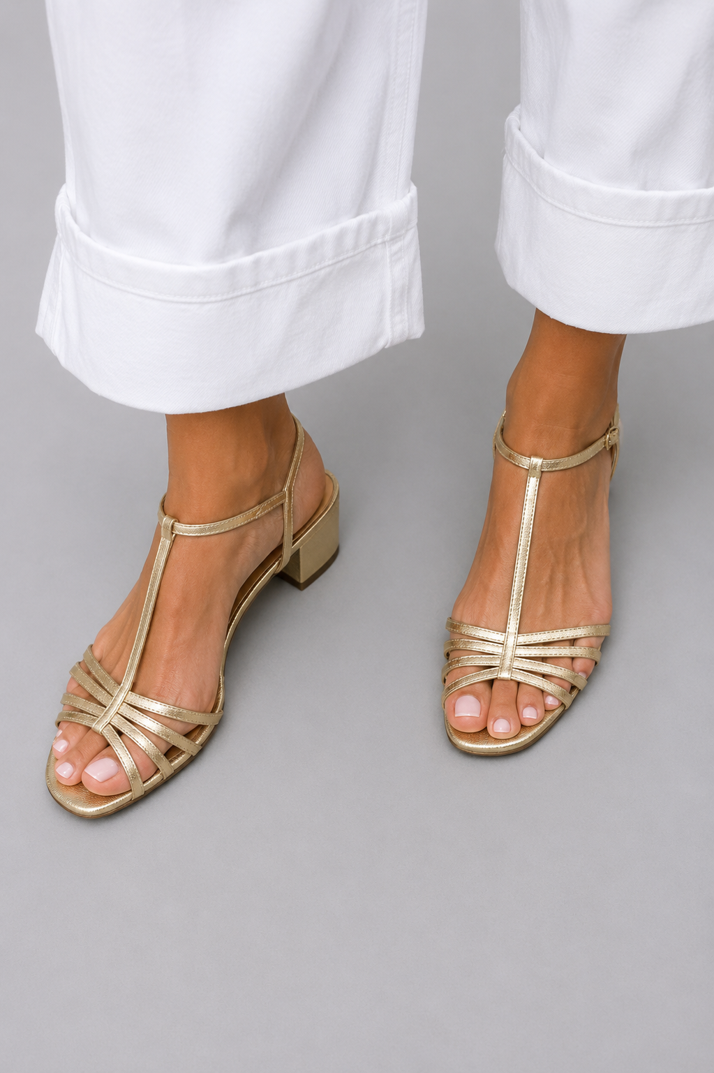 Allegra | Goldene Sandalen – Eleganz für jeden Tag