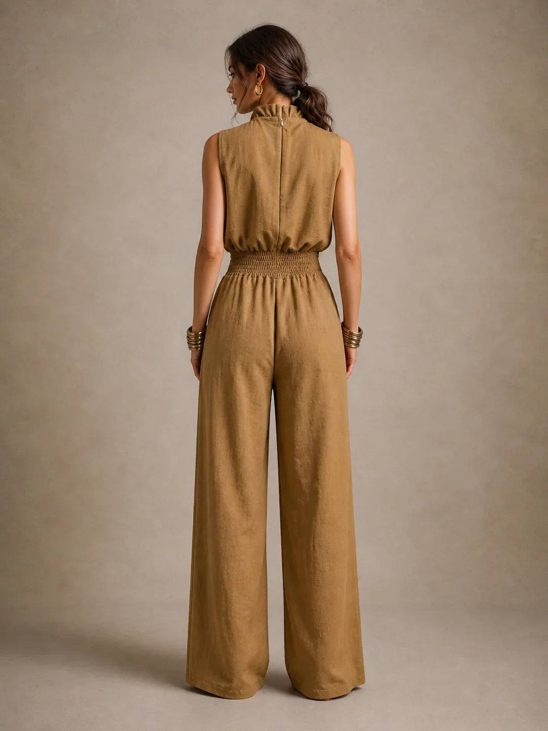 Jade – Soft-Touch-Jumpsuit mit weitem Bein