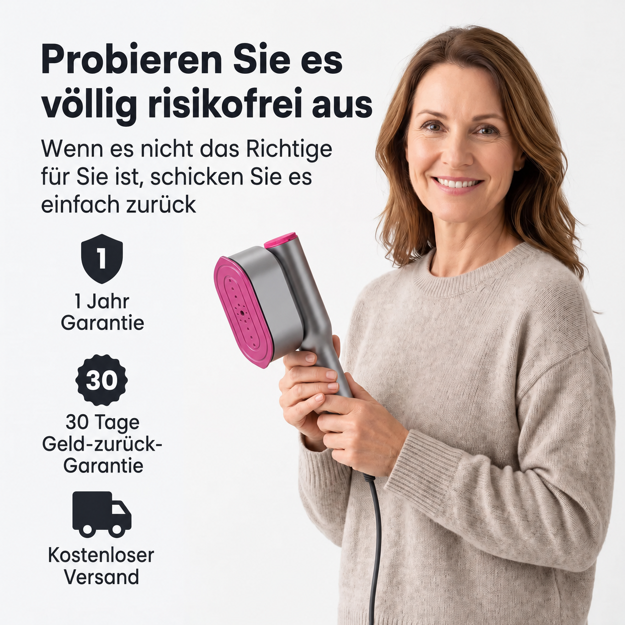 Trendé™ | RosyIron 2-in-1 Dampfglätter & Bügeleisen