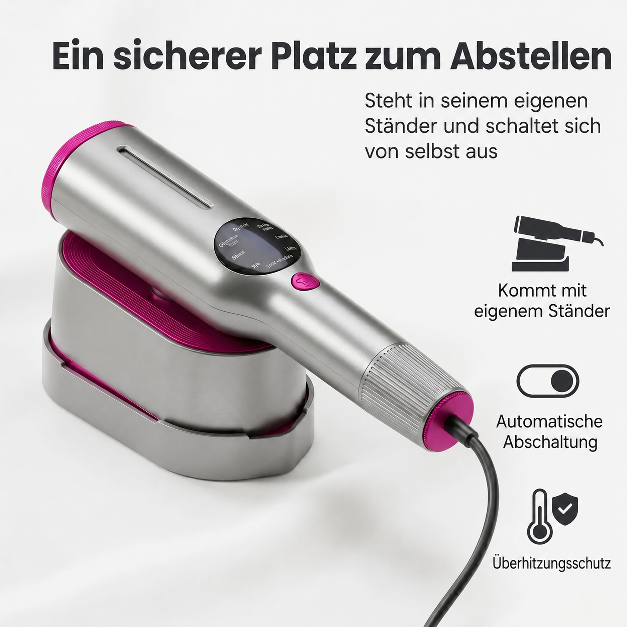 Trendé™ | RosyIron 2-in-1 Dampfglätter & Bügeleisen