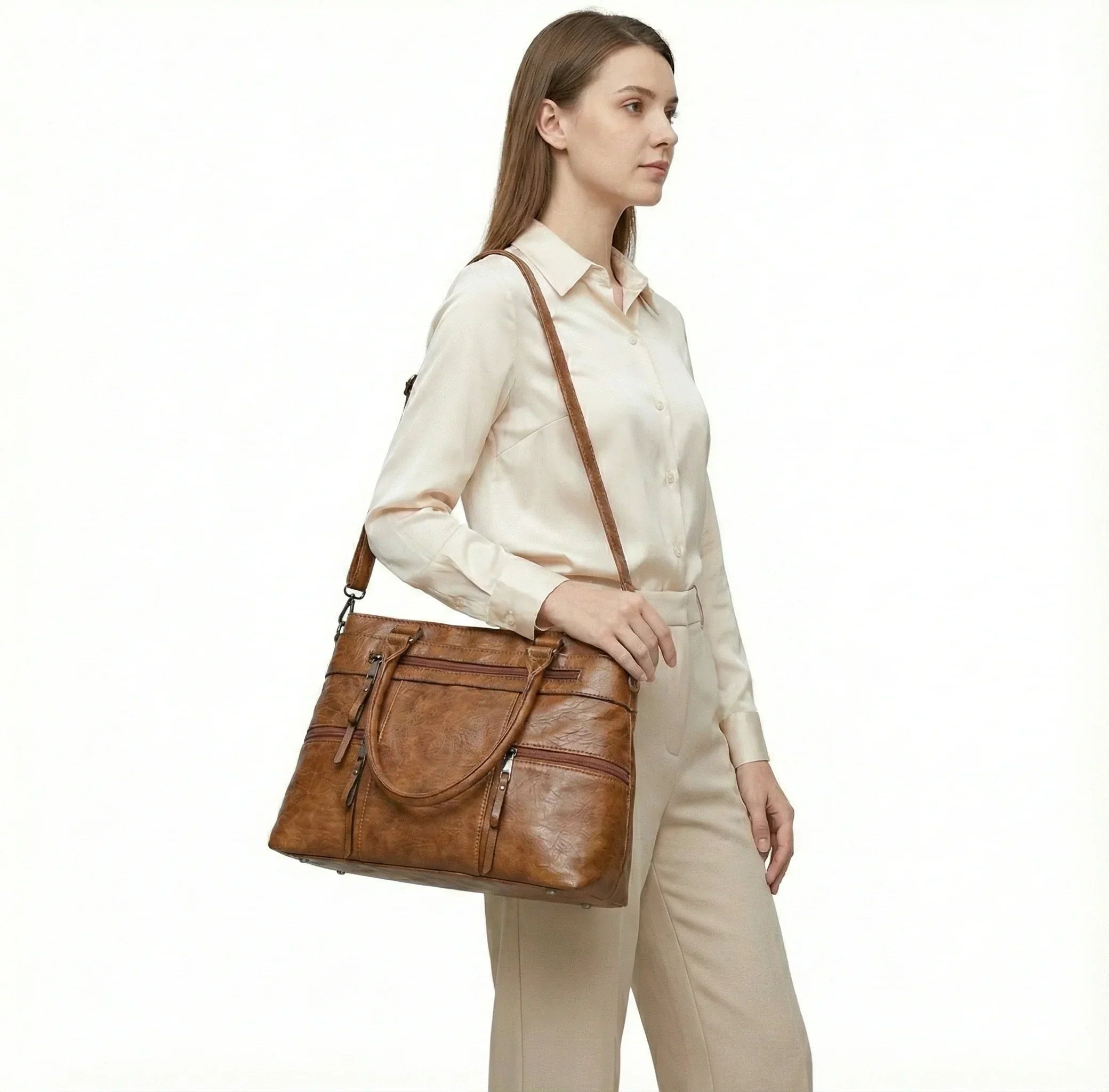 Trendé™ | Verse Ledertasche mit zeitloser Eleganz