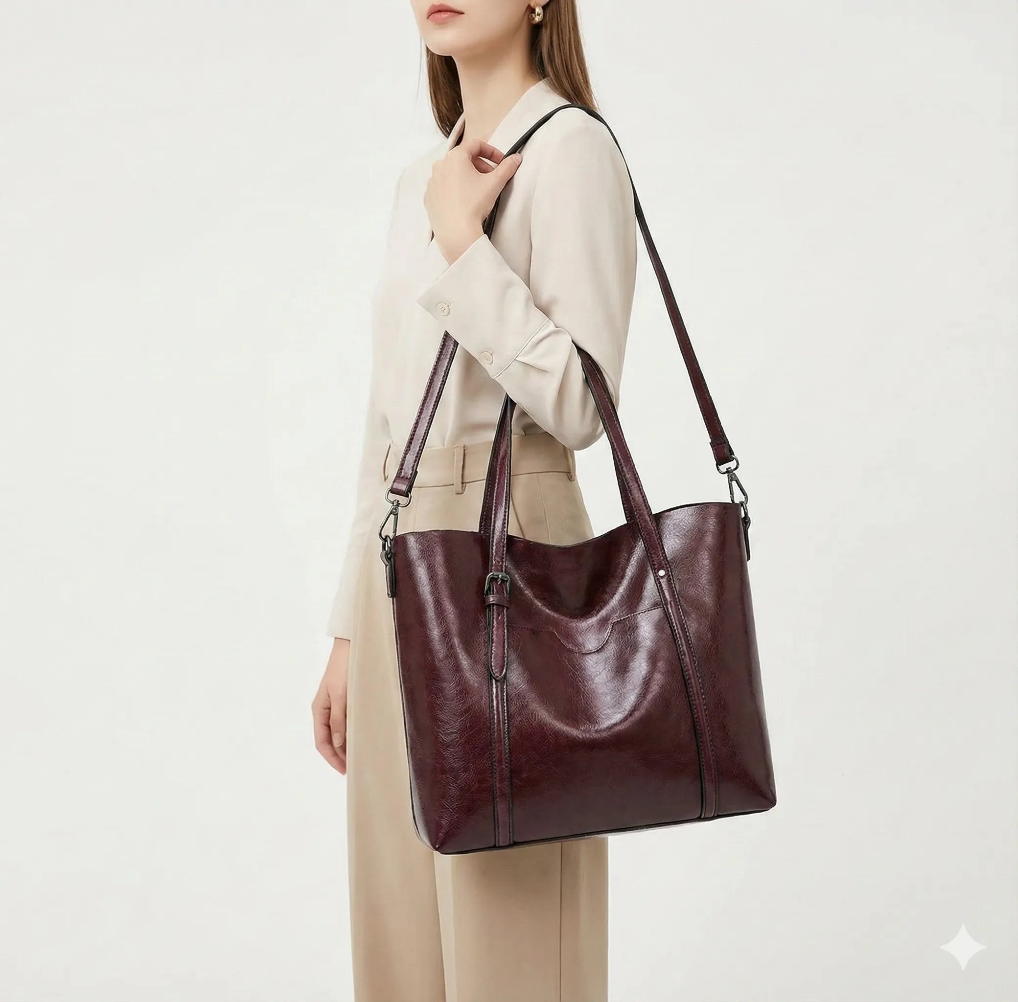 Trendé™ | Glamour Ledertasche mit zeitloser Eleganz