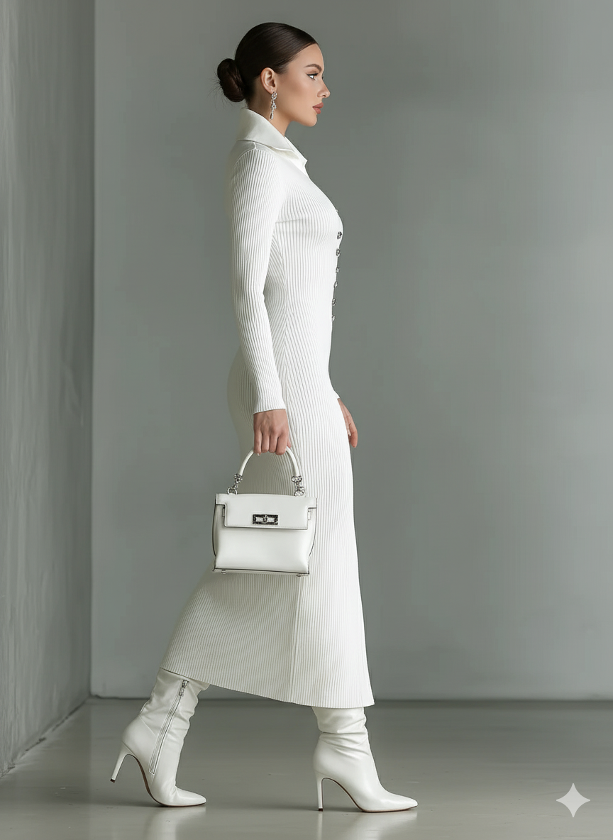 Trendé™ | Natascha Elegantes Strick-Midikleid