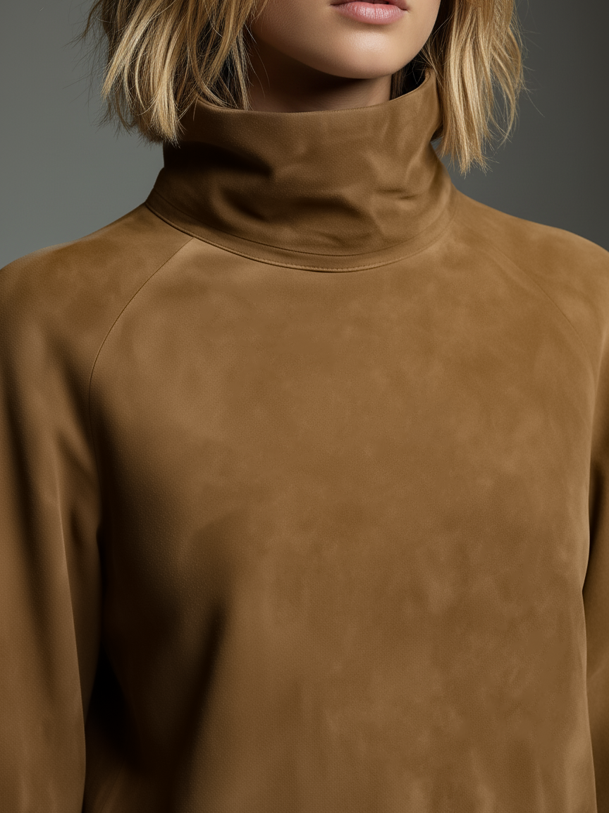 Trendé™ | Enya Minikleid mit Rollkragen und lockerer Passform