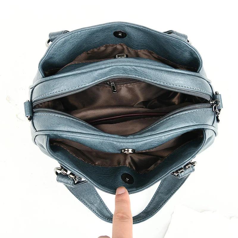 Trendé™ | Bianca Ledertasche mit zeitloser Eleganz