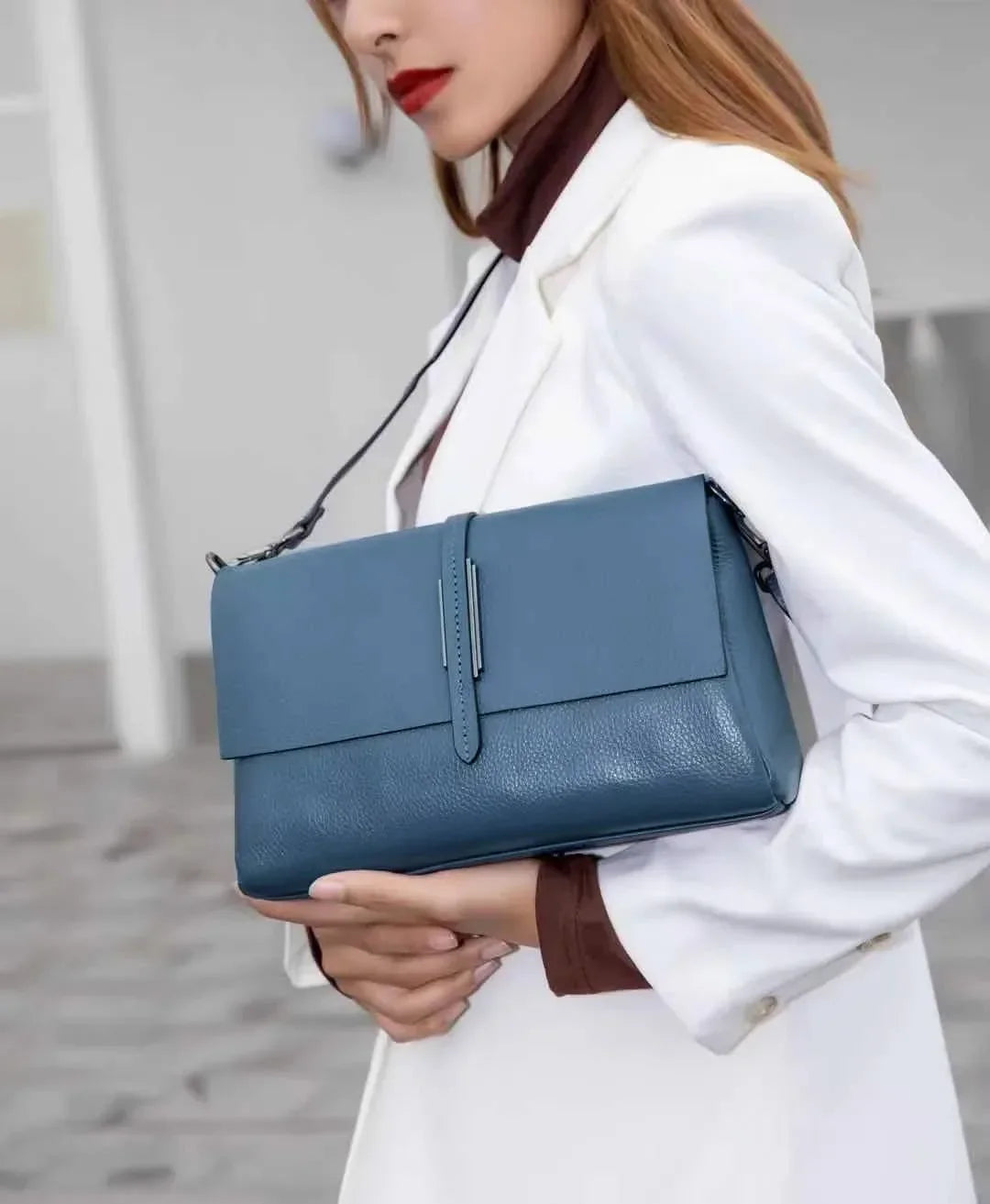 Trendé™ | Yara58118 Ledertasche mit zeitloser Eleganz
