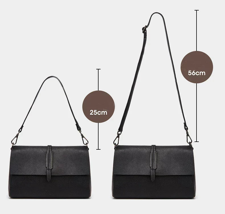Trendé™ | Yara58118 Ledertasche mit zeitloser Eleganz