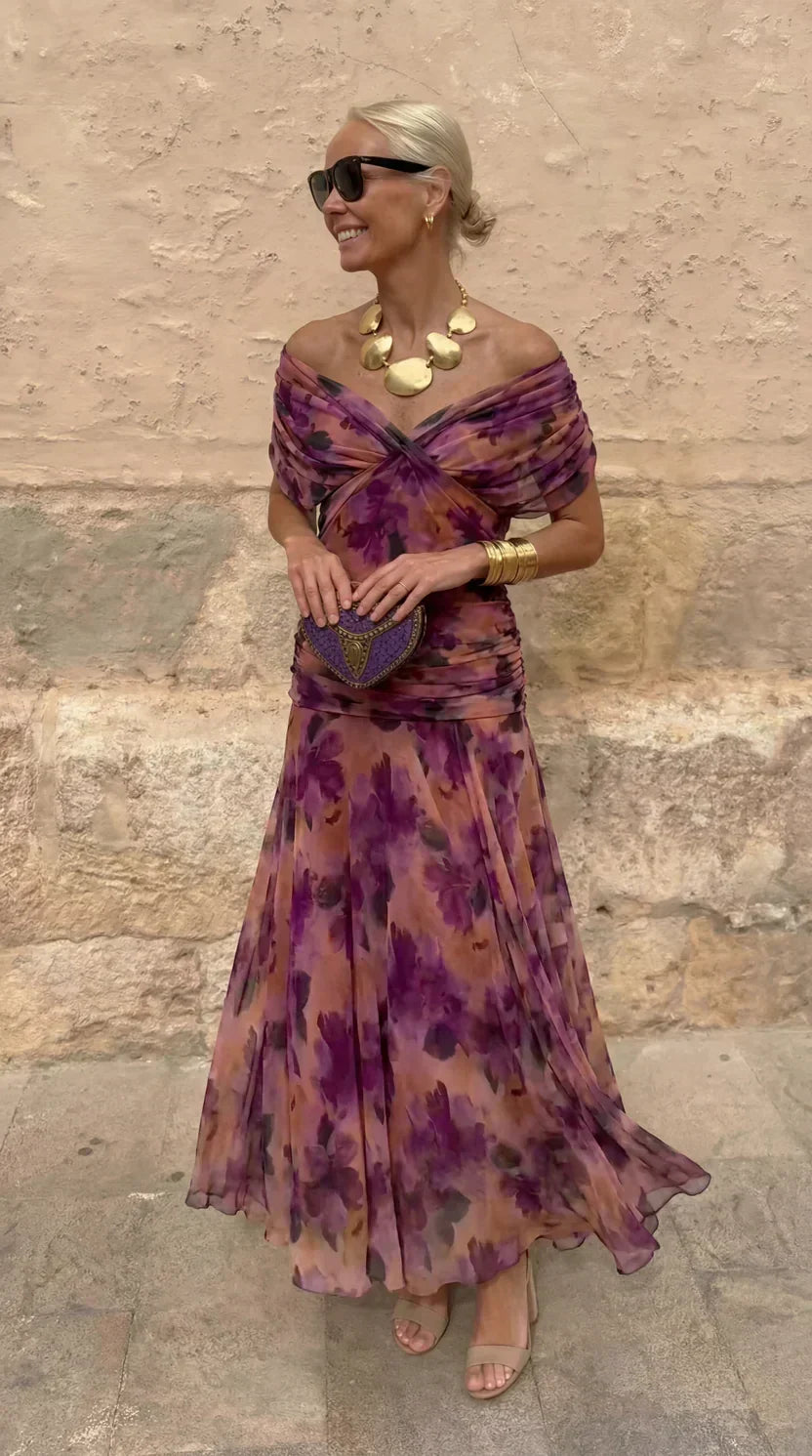 Trendé™ | Hendrika Fliessendes Abendkleid mit femininer Silhouette