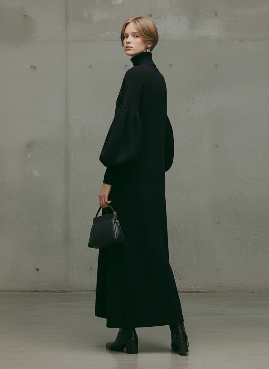 Trendé™ | Cosima Maxikleid mit Rollkragen