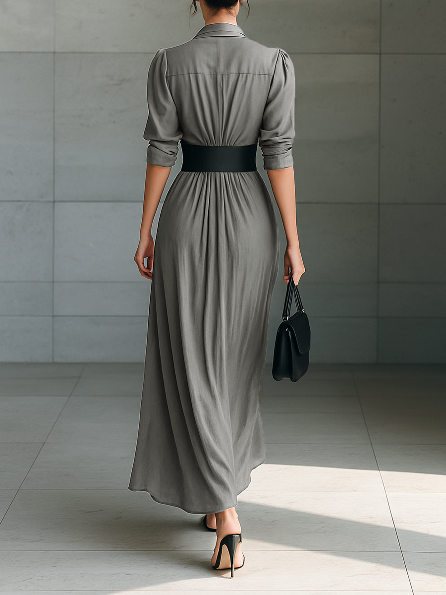 Trendé™ | Nora Maxikleid mit langen Ärmeln