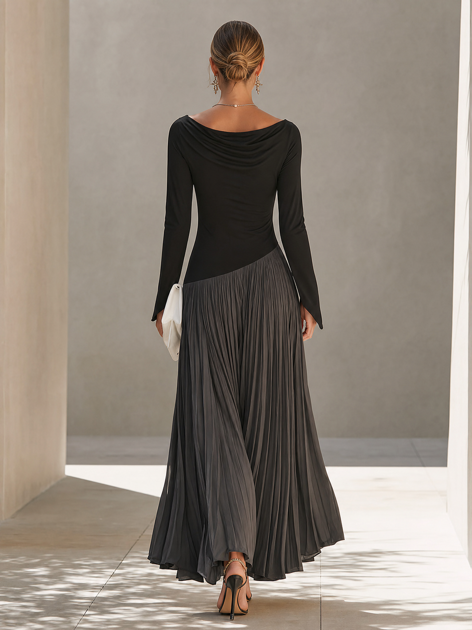 Trendé™ | Helena Maxikleid mit Colorblock-Design und minimalistischem Stil