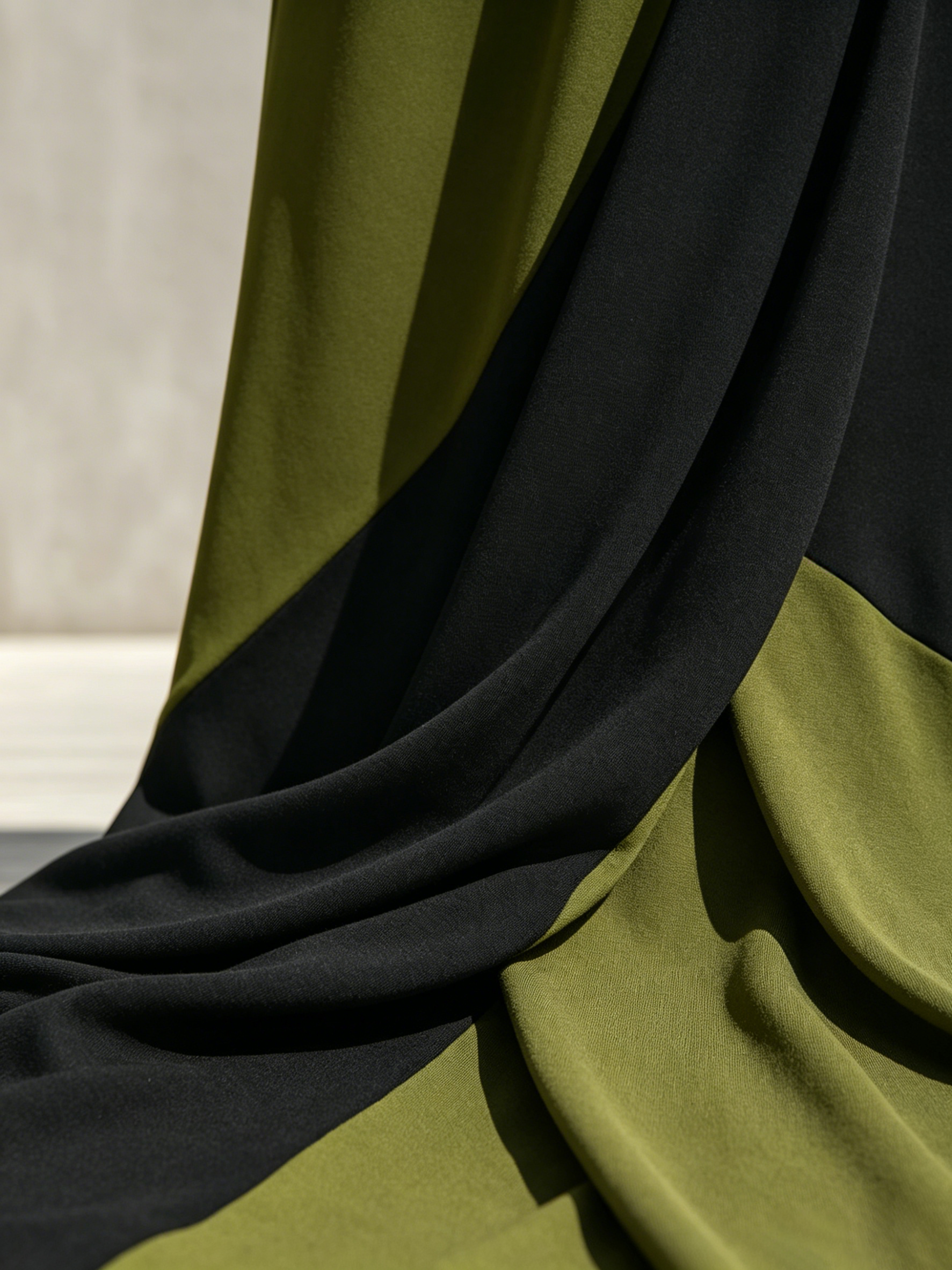 Trendé™ | Caterina Jersey-Bodycon-Kleid mit hohem Kragen und Colorblock-Design