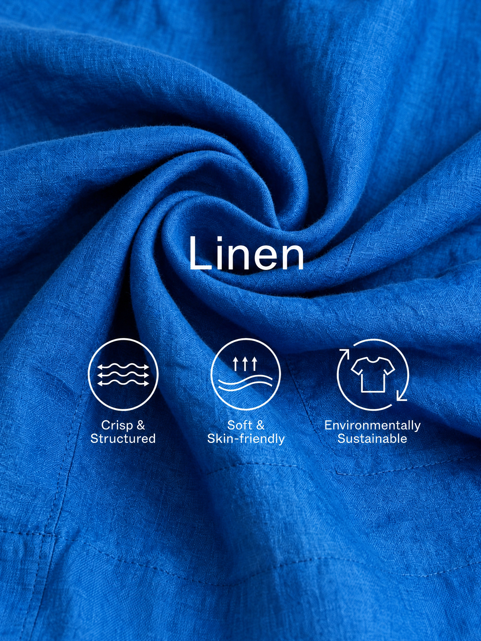 Trendé™ | Juliana Leinenmix-Hemdkleid mit Stehkragen und Reissverschluss