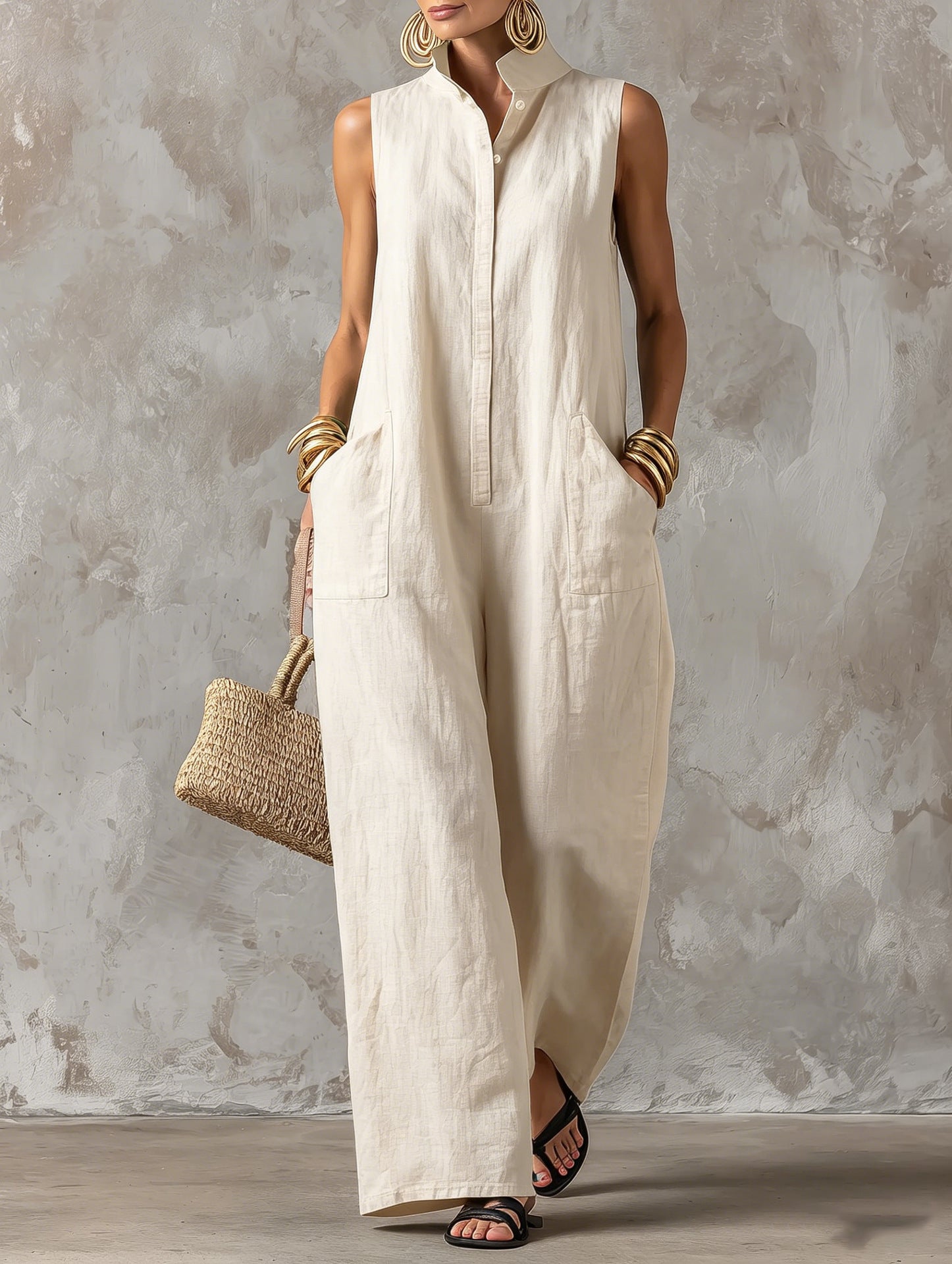 Jumpsuit im Urlaubsstil