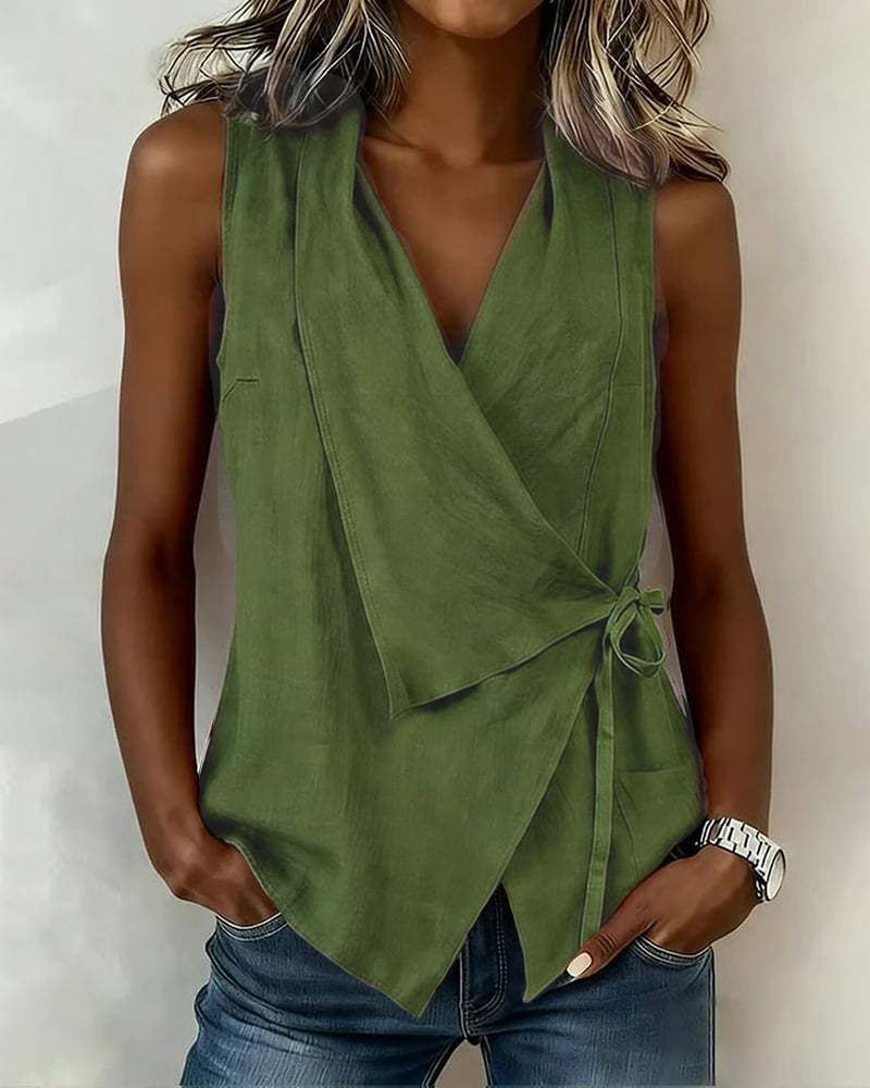 Loretta | Ärmellose Bluse
