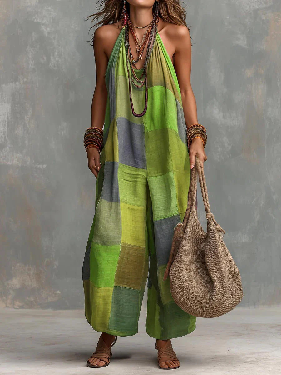Bohemian Patchwork Jumpsuit™ – Frische und Freiheit mit einem künstlerischen und einzigartigen Stil.
