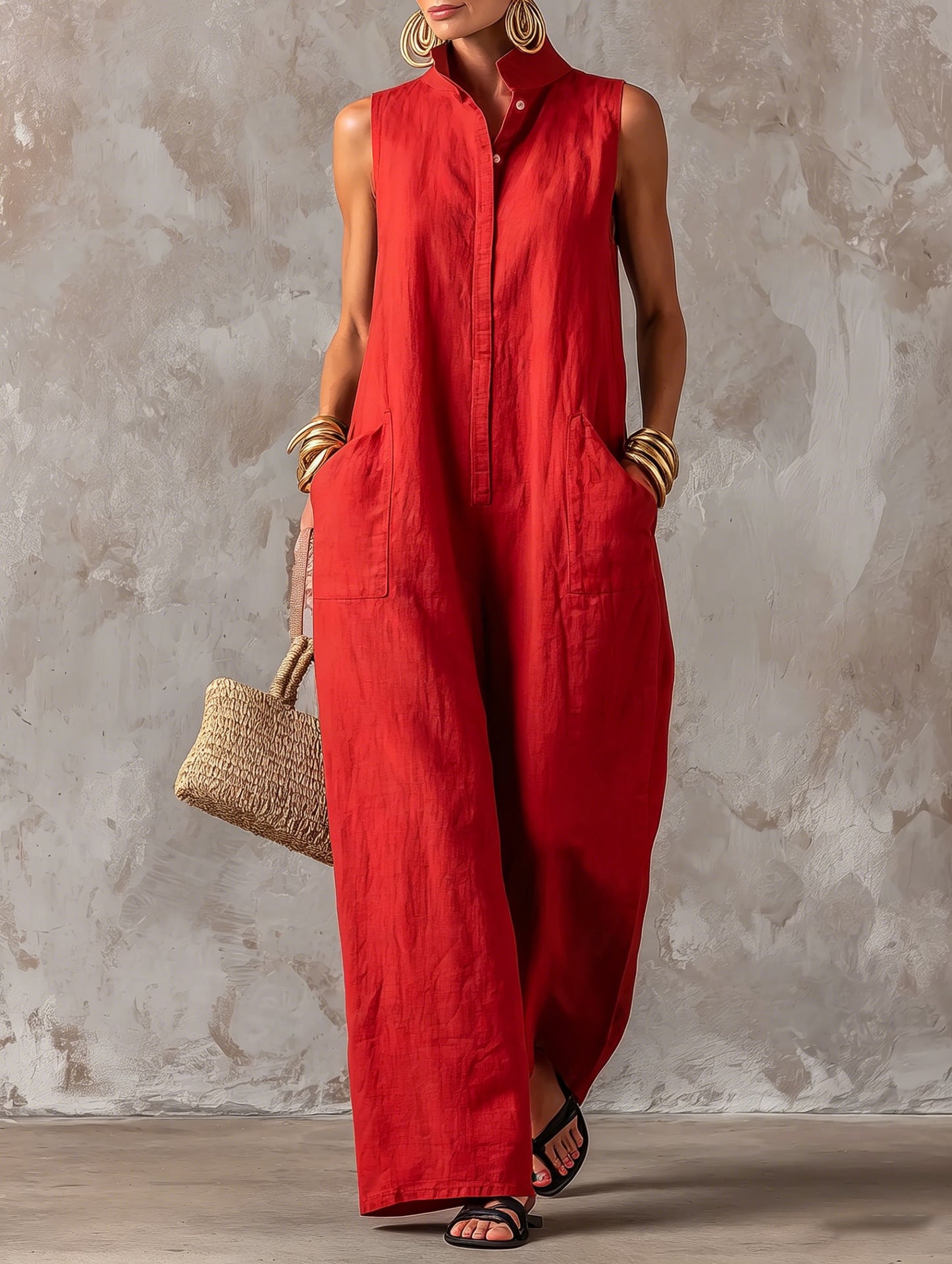 Jumpsuit im Urlaubsstil