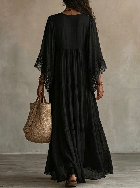 Trendé™ | Elara Luftiges Boho-Maxikleid